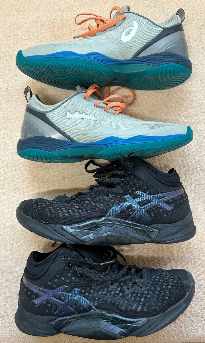 asics ballaholic glide nova ff2 アシックス ボーラホリック グライドノヴァ 26.5cm 美中古　asics unpre ars アンプレアルス　26cm 中古