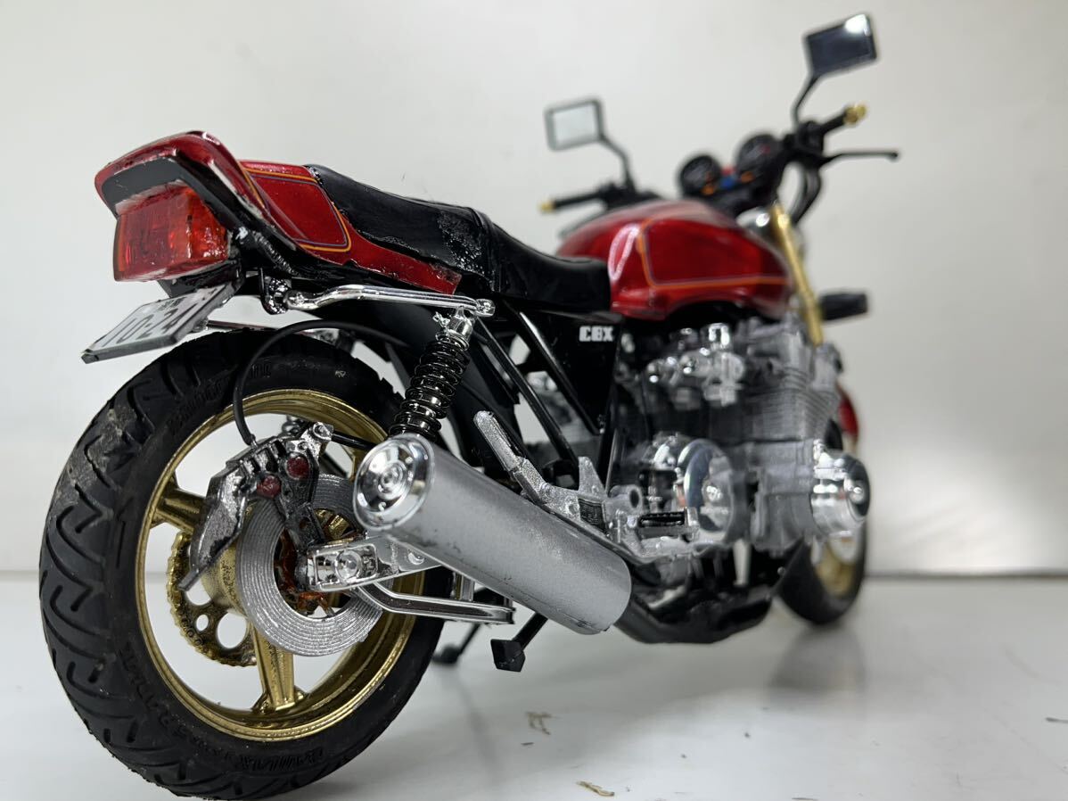 1/12プラモデル ホンダCBX1000 6気筒 塗装済み完成品 1/12プラモデル ホンダCBX1000 6気筒 塗装済み完成品
