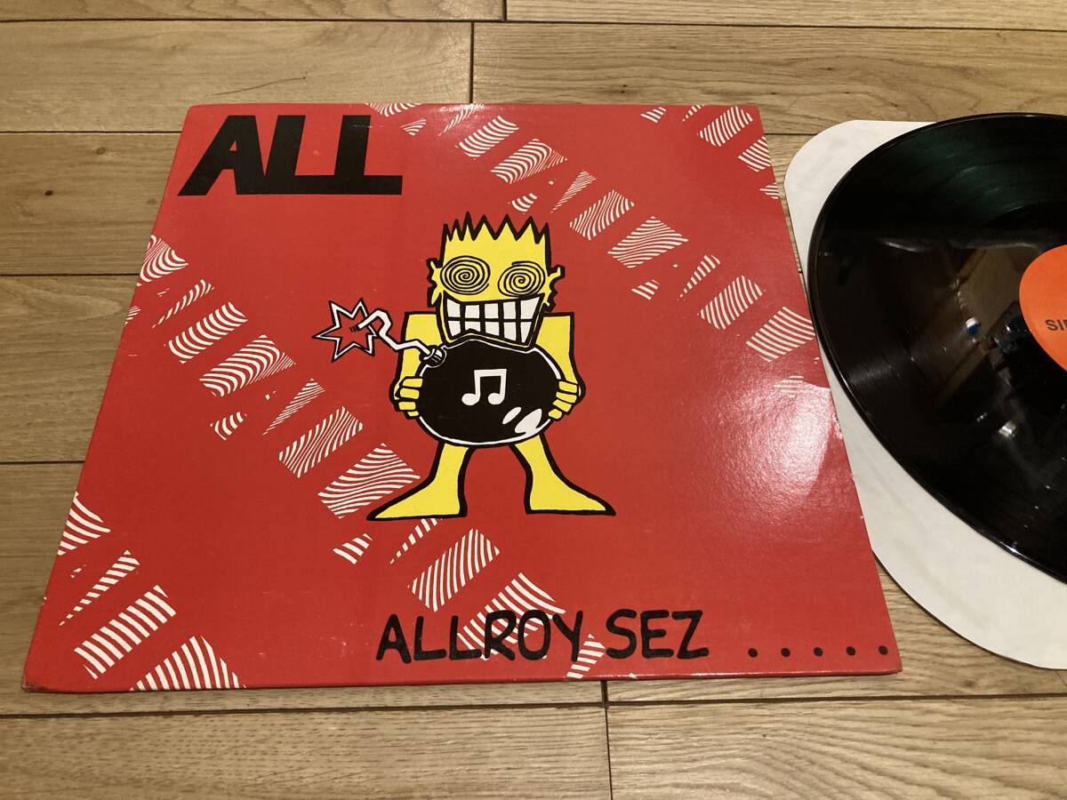  в это время 1988 год ALL - Allroy Sez запись б/у LP punk твердый core 