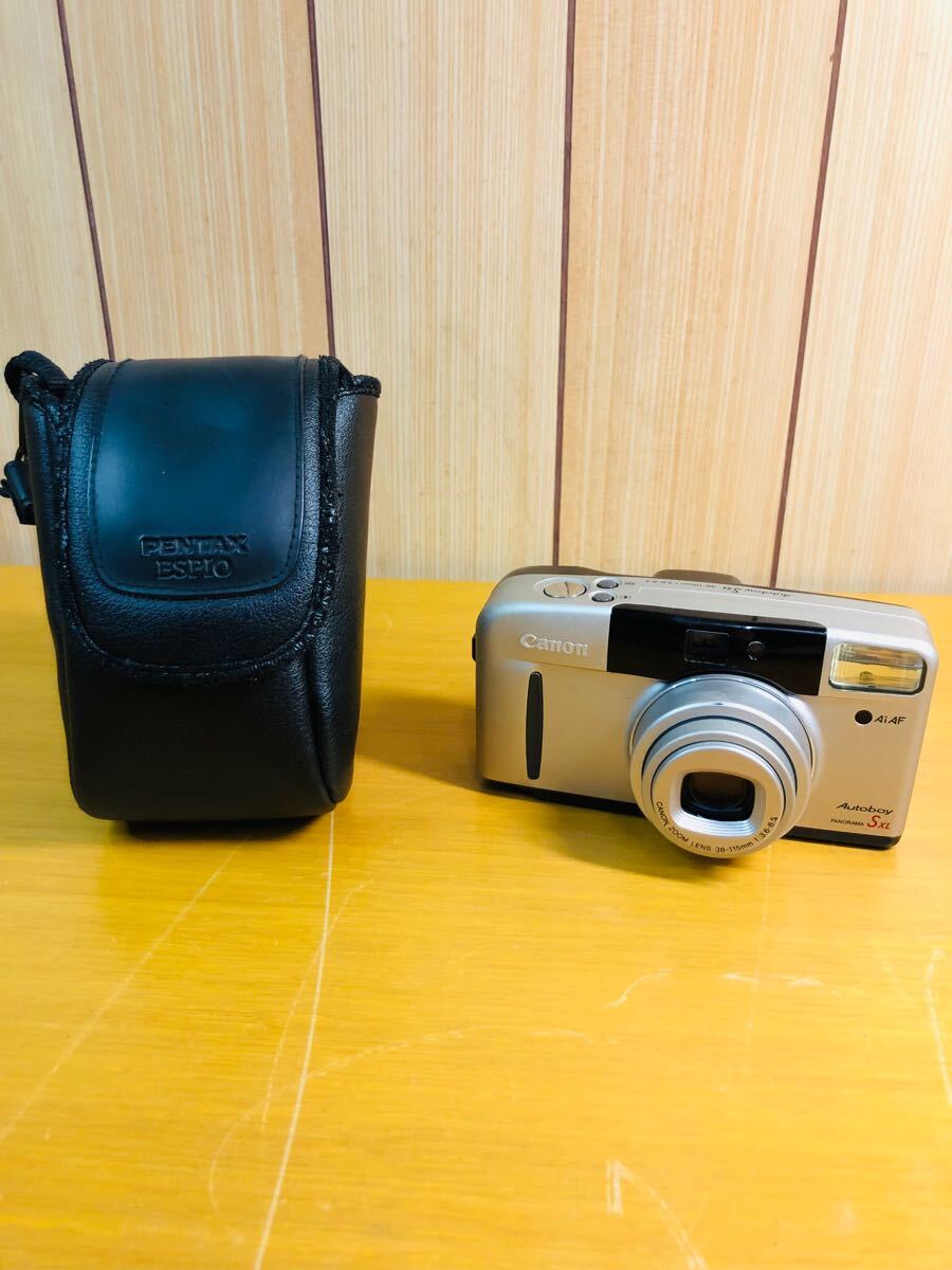 ◇ CANON Autoboy S XL Compact Film Camera キヤノン オートボーイ コンパクト フィルムカメラ ソフトケース付き 動作未確認