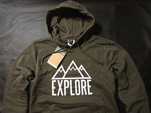 本物正規◆ノースフェイス◆スウェットパーカー NOVELTY GRAPHIC HDY■S■カーキグリーン NEW TAUPE GREEN■新品/アメリカ限定/3E4/裏起毛