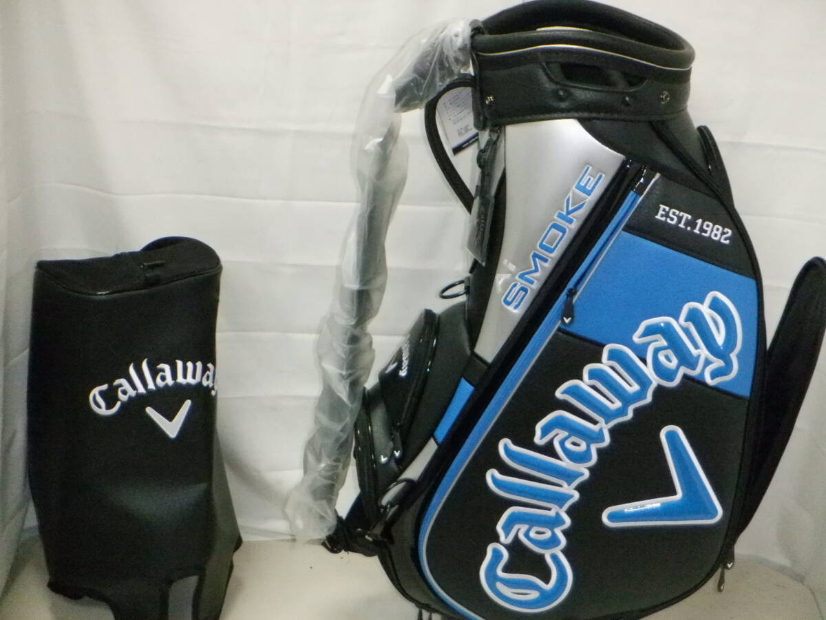 Callaway キャロウエイ Ai SMOKE 9.5型 3点式 アスリートツアー★未使用★(BKxBLUExSILVER)ゴルフ キャディバック