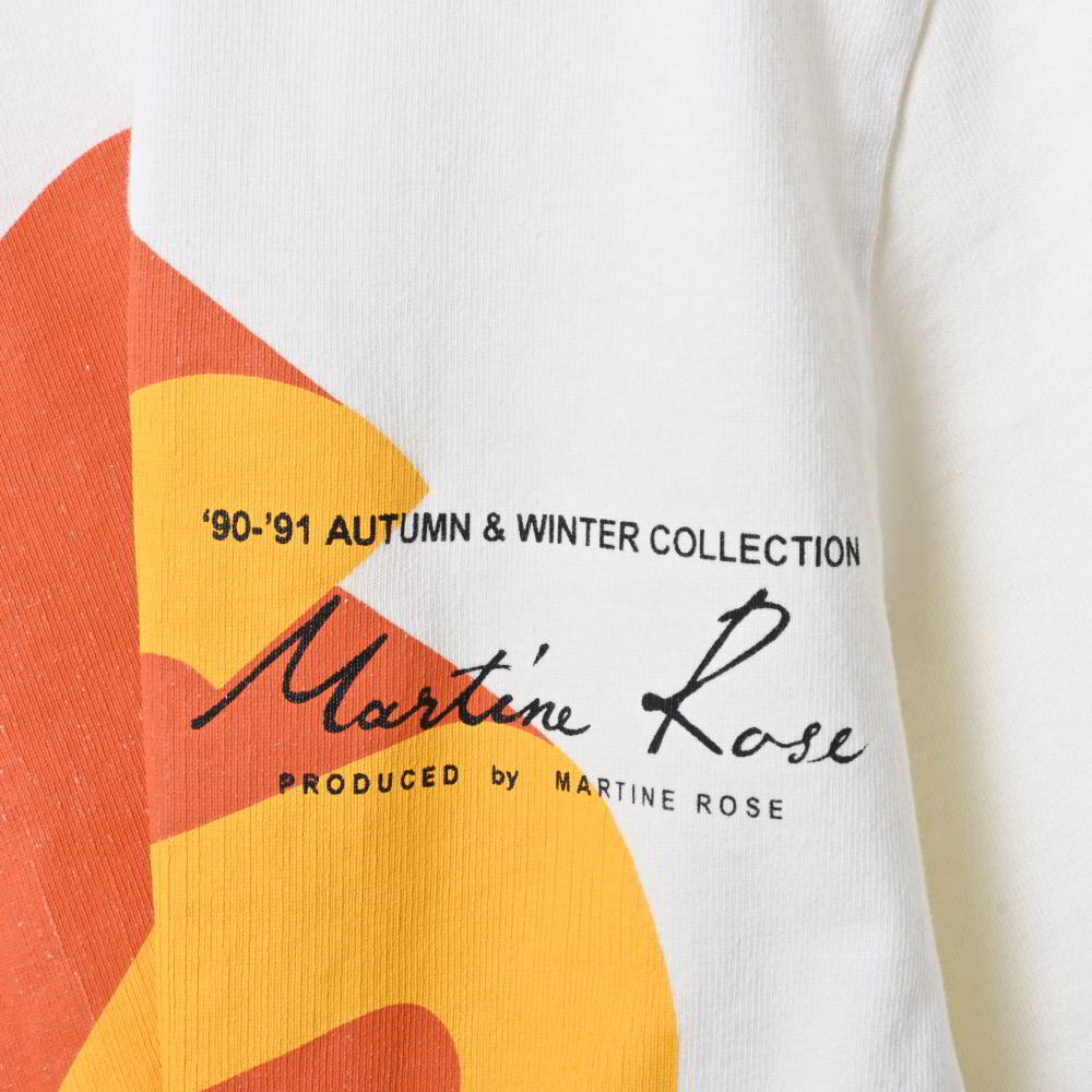 MARTINE ROSE YES プリント ロングTシャツ M ホワイト マーティンローズ KL4BQA2K41_画像5