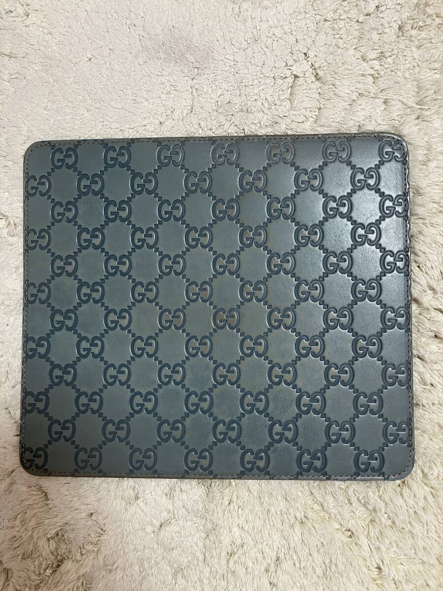 GUCCI マウスパッド 23×20cm GGマーク 総柄