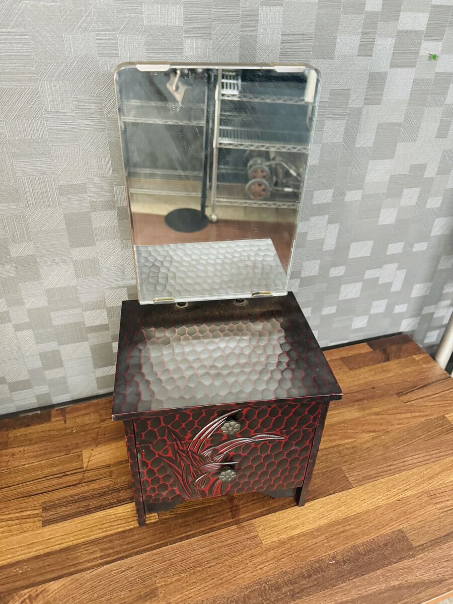 民藝 家具 民芸品 古民具 昭和レトロ 化粧箱 化粧台 鏡台 民藝 家具 民芸品 古民具 昭和レトロ 化粧箱 化粧台 鏡台