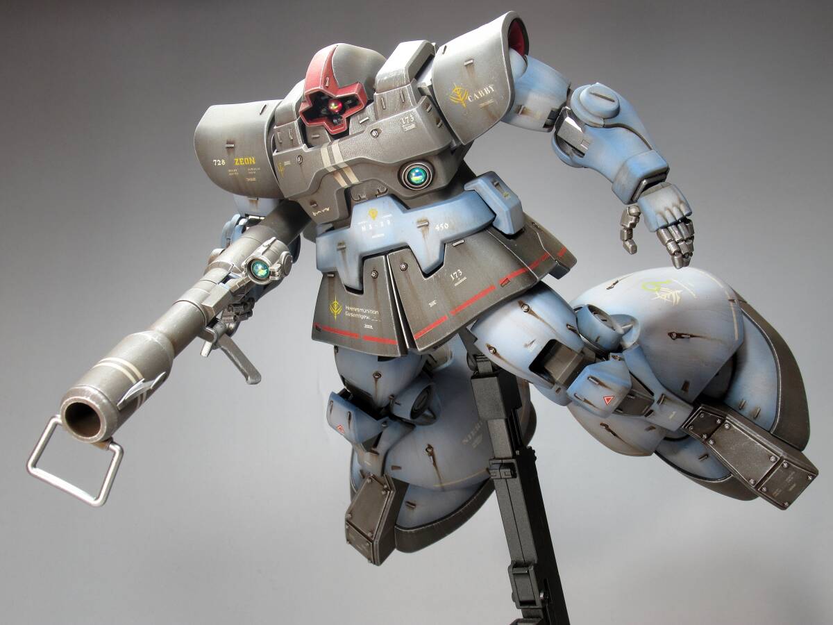 MG 1/100 MS-09R リック・ドム 戦場風 改修塗装完成品】|Yahoo MG 1/100 MS-09R リック・ドム 戦場風 改修塗装完成品】|Yahoo