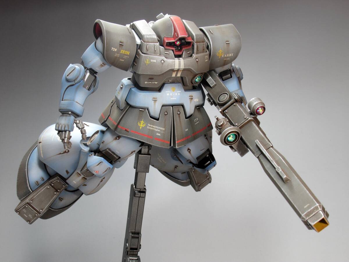MG 1/100 MS-09R リック・ドム 戦場風 改修塗装完成品】|Yahoo MG 1/100 MS-09R リック・ドム 戦場風 改修塗装完成品】|Yahoo
