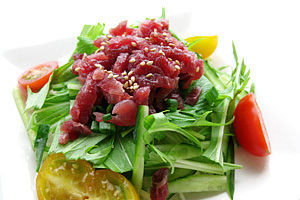 おうちで簡(jiǎn)単 牛生ハムユッケ56g×10袋 (お手軽牛ユッケ)美味しい牛生はむ ユッケ丼、ユッケビビンバ、ユッケサラダ等に(牛もも肉スライス)