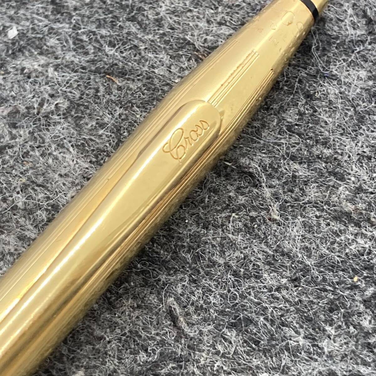 CROSS クロス ボールペン 1/20 18KT GOLD FILLED 回転式 USED