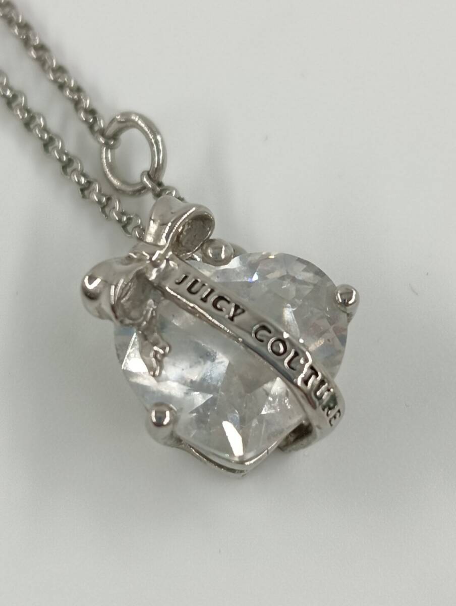 JUICY COUTURE 　ハート　ネックレス　ジューシークチュール　アクセサリー　シルバー_画像3