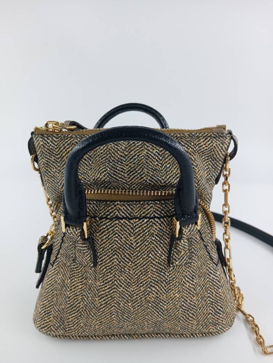 Maison Margiela　メゾンマルジェラ 5AC ベビー ファブリック 2WAY ハンドバッグ ショルダーバッグ　ゴールド_画像2