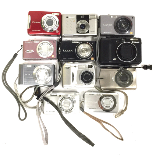 1円 Canon PowerShot G9 Konica Revio 含む デジタル フィルム カメラ まとめセット