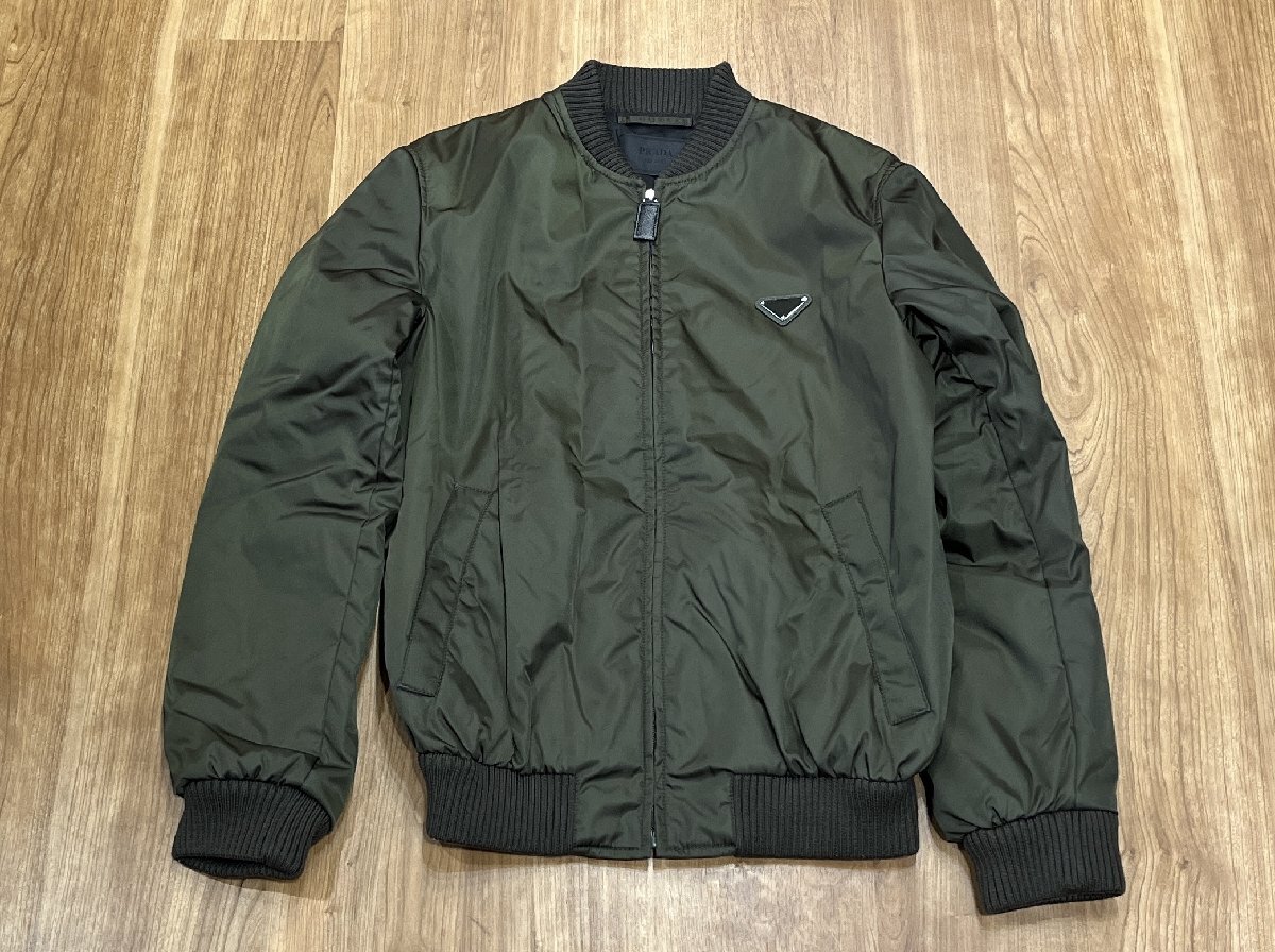 未使用 PRADA 定価260,000円 プラダ MA-1 ボンバージャケット 48 未使用 PRADA 定価260,000円 プラダ MA-1 ボンバージャケット 48