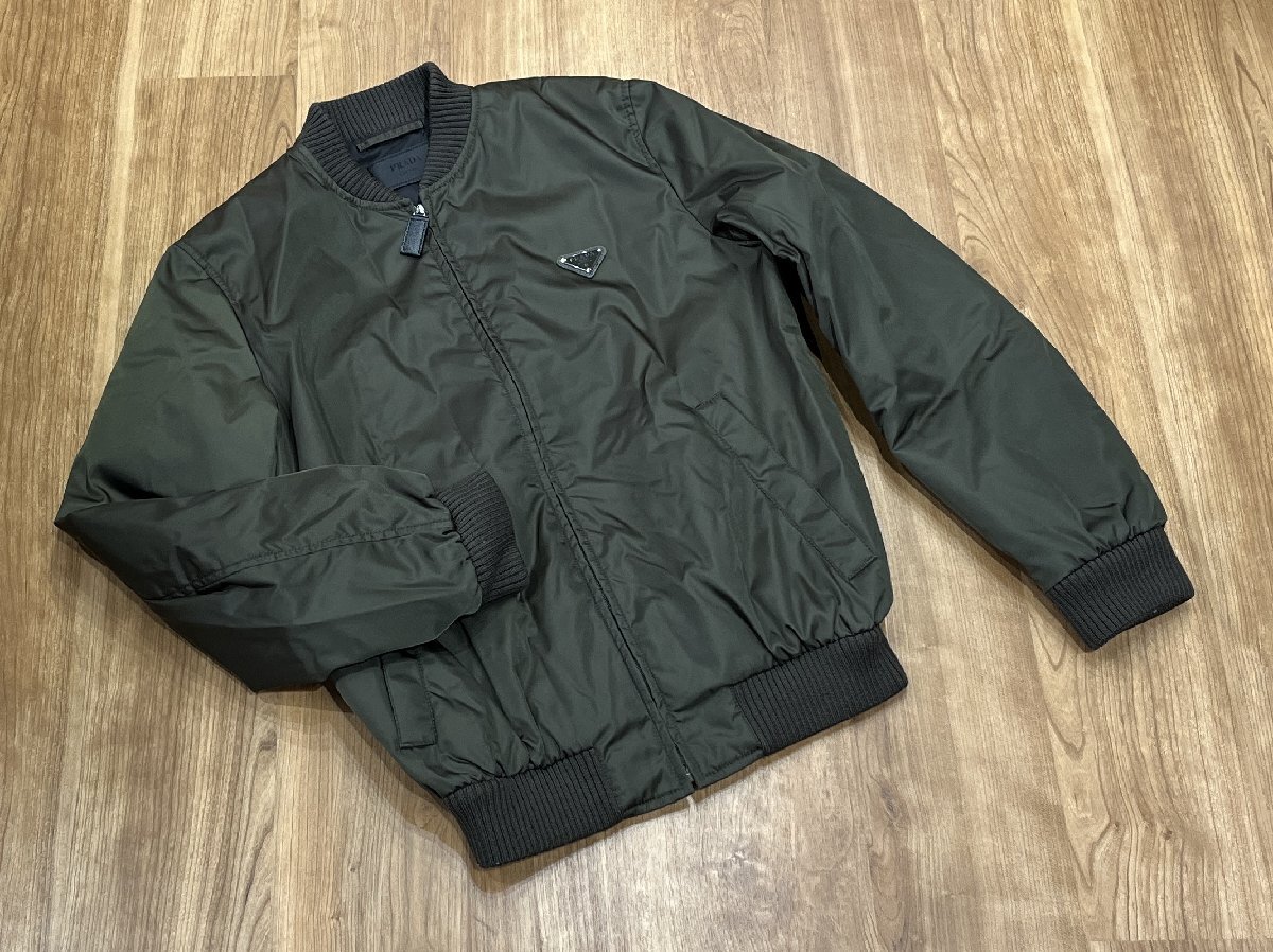 未使用 PRADA 定価260,000円 プラダ MA-1 ボンバージャケット 48 未使用 PRADA 定価260,000円 プラダ MA-1 ボンバージャケット 48