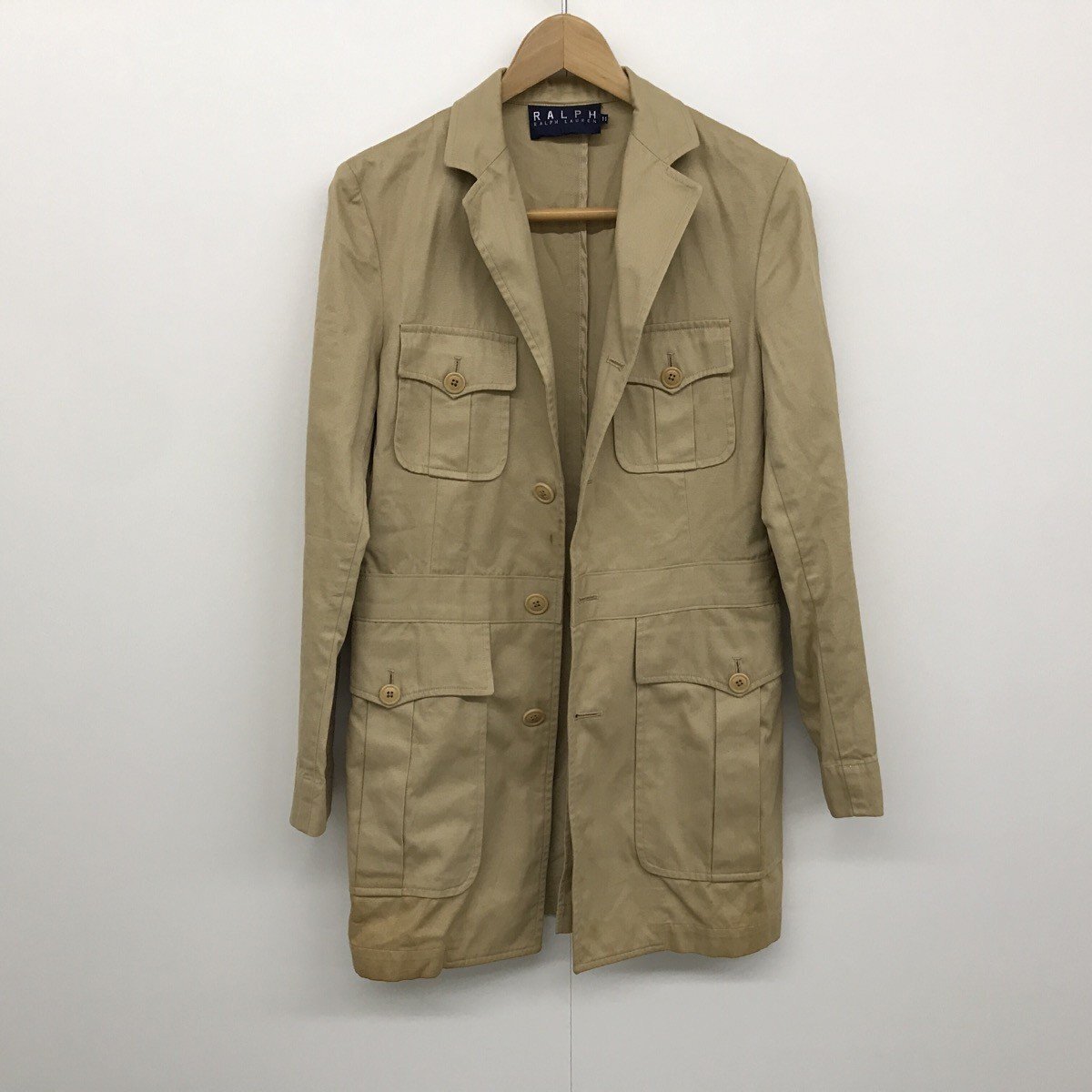 RALPH LAUREN ラルフローレン ジャケット コート 薄手 IMPACT21タグ サイズ11 ベージュ系[C8368]_画像1