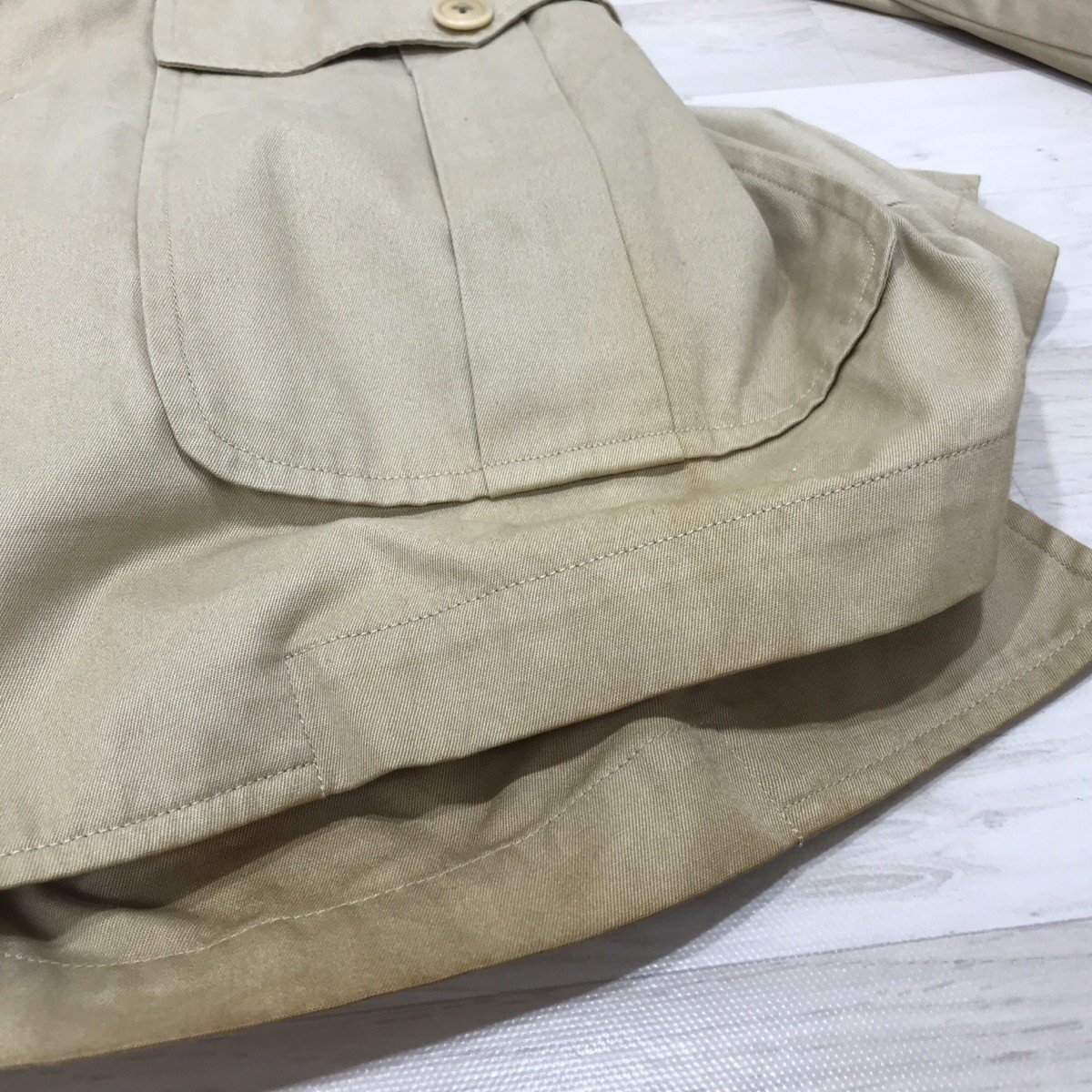 RALPH LAUREN ラルフローレン ジャケット コート 薄手 IMPACT21タグ サイズ11 ベージュ系[C8368]_画像7