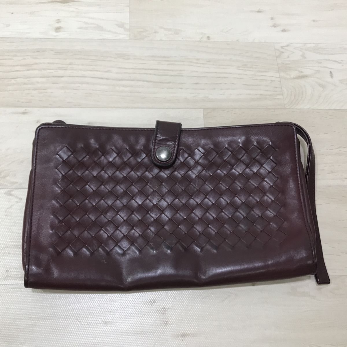 BOTTEGA VENETA ボッテガヴェネタ セカンドバッグ レザー ボルドー メンズ [C6206]