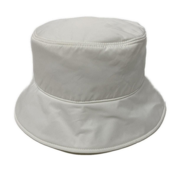 MONCLER バケットハット ホワイト モンクレール MONCLER ハット S - 白 バケットハット 帽子