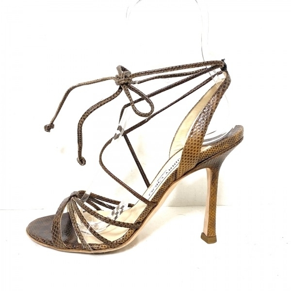 ジミーチュウ JIMMY CHOO サンダル 36 - ダークブラウン レディース 靴