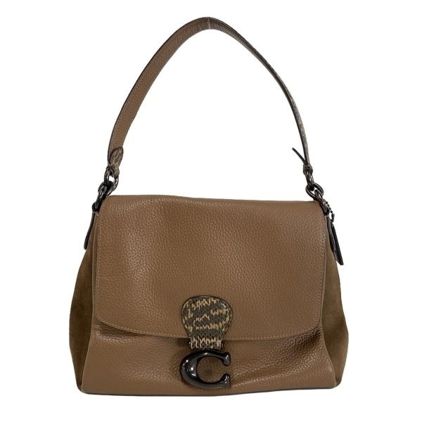 コーチ COACH ショルダーバッグ 4612 メイ レザー ブラウン×ベージュ×ダークブラウン バッグ