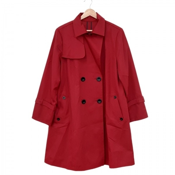 レリアン Leilian トレンチコート サイズ13+ S - レッド レディース 長袖/秋/春 美品 コート