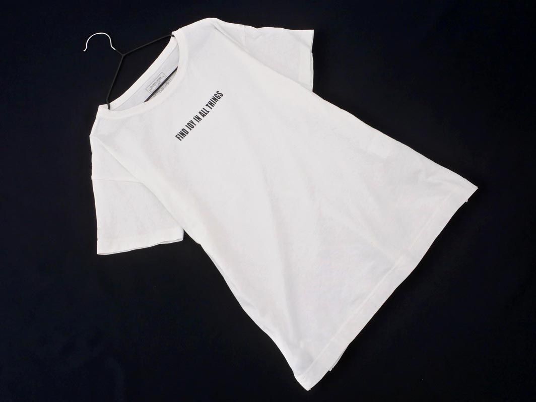 ネコポスOK GLOBAL WORK グローバルワーク プリント カットソー size130cm/白 ■◆ ☆ eia2 子供服