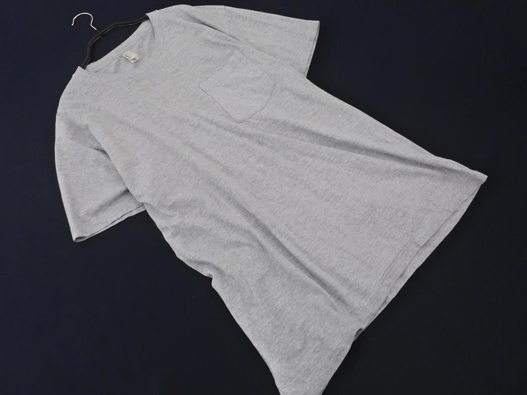 ネコポスOK American Apparel アメリカンアパレル Tシャツ sizeL/グレー ■◆ ☆ eia5 メンズ