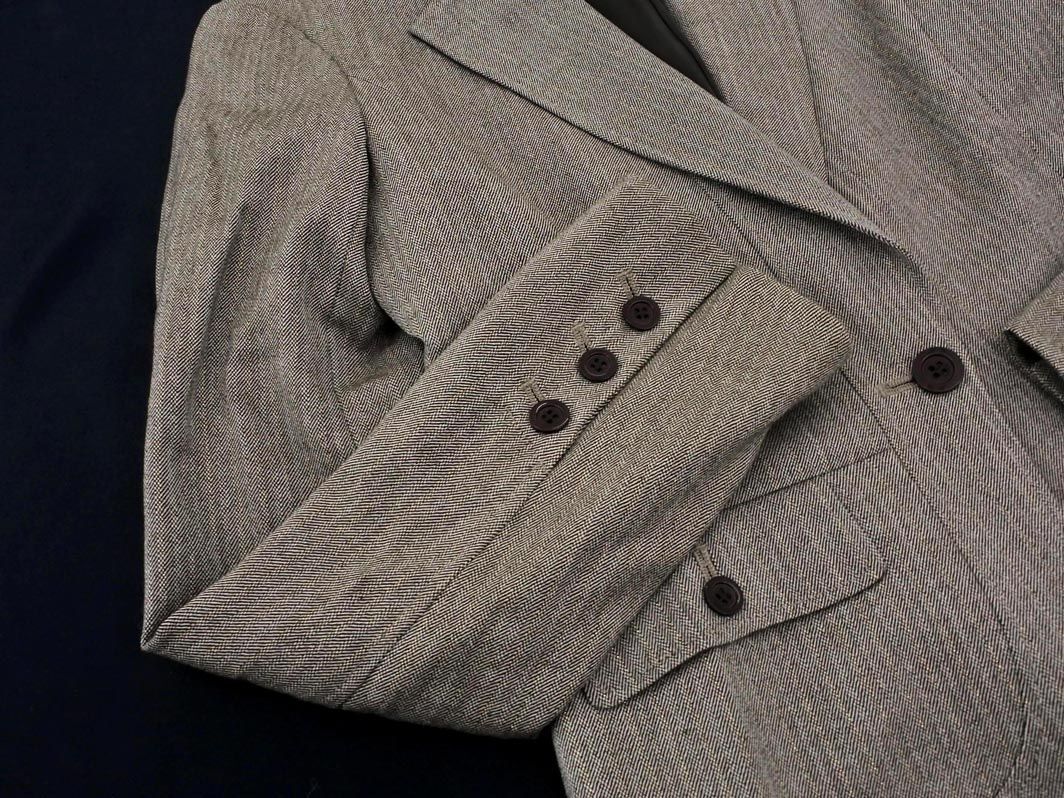 パンツスーツ　接写 BEATRICE ベアトリス ウール混 ラメ ストライプ セットアップ ジャケット パンツ スーツ size40/グレー eia6 レディース( パンツスーツ一般)｜売買されたオークション情報、yahooの商品情報をアーカ スーツ