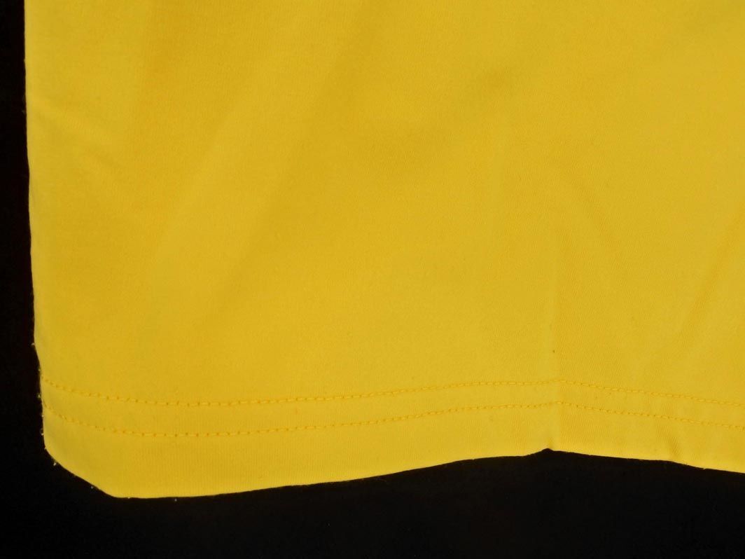 FILA フィラ ゴルフ ロゴ トレーニングウェア カットソー sizeLL/黃 ◇■ ☆ eib0 レディース