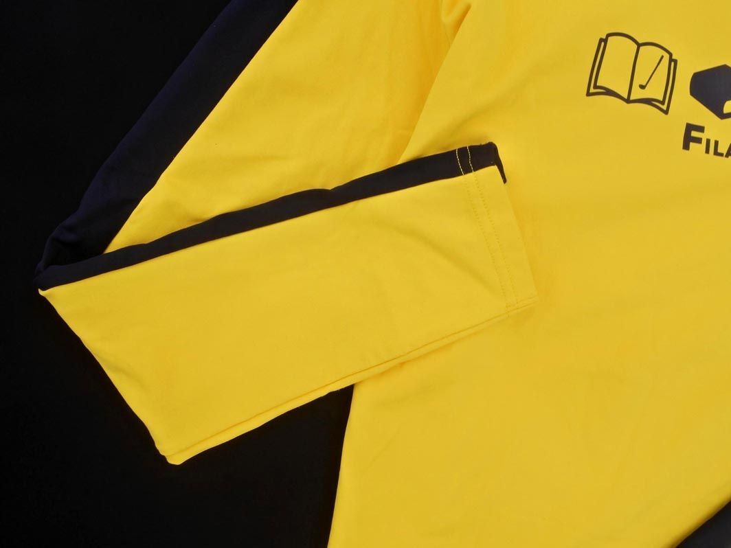 FILA フィラ ゴルフ ロゴ トレーニングウェア カットソー sizeLL/黃 ◇■ ☆ eib0 レディース