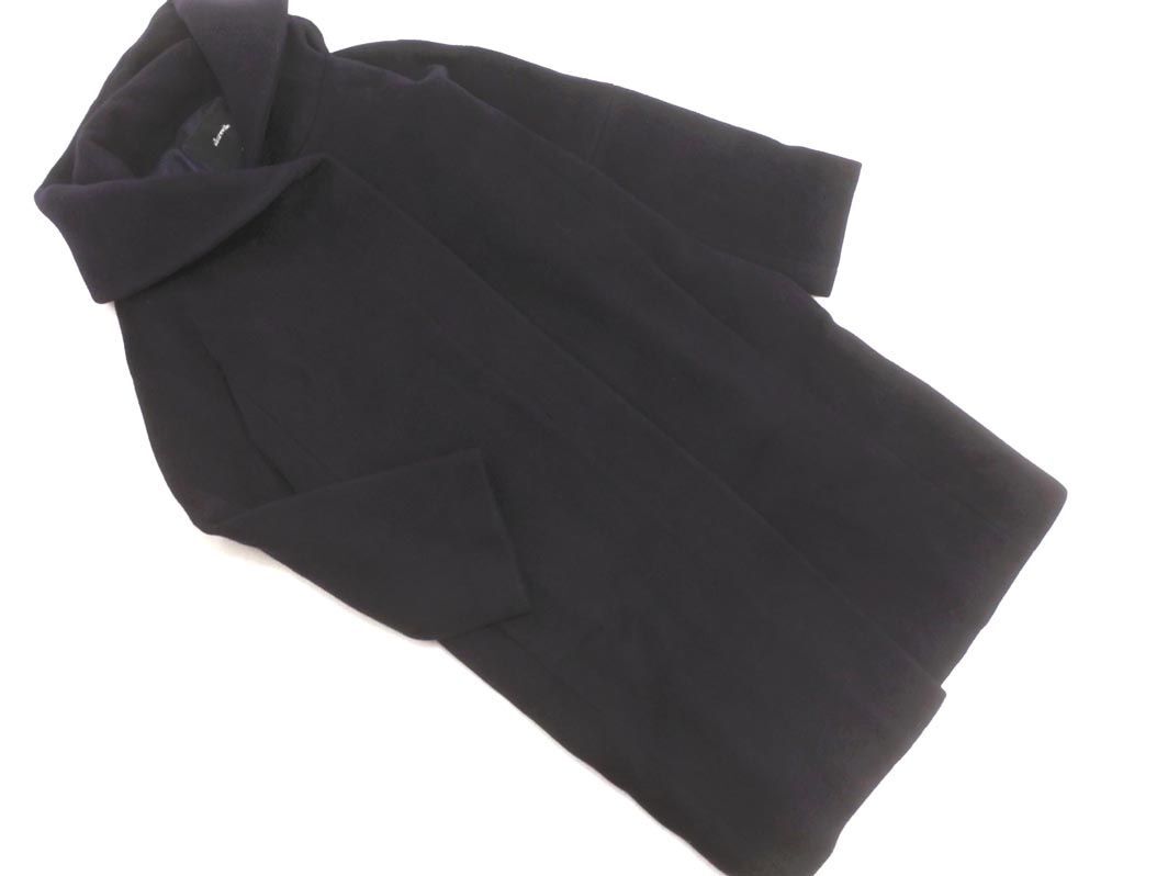allureville アルアバイル ウール混 フード コート size1/紺 ◇■ ☆ eia9 レディース
