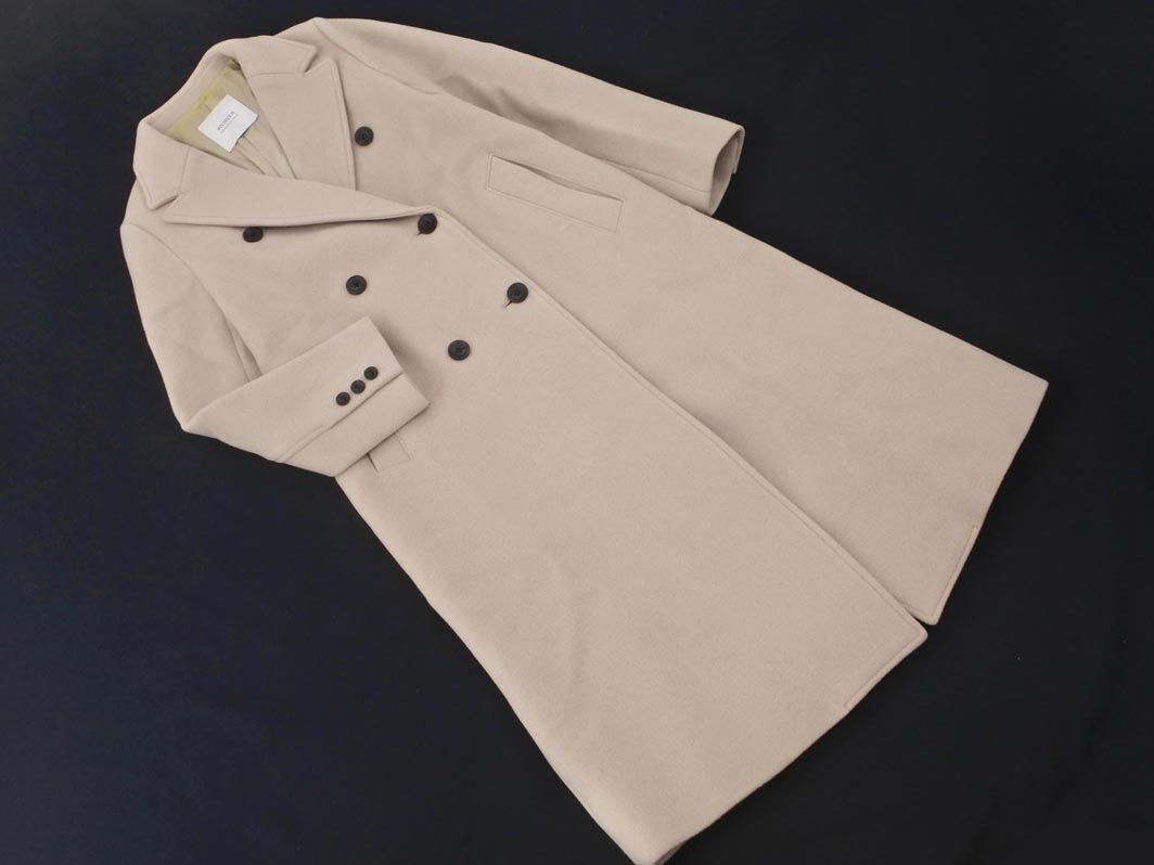 STUDIOUS ステュディオス ウール混 チェスター コート size1/グレージュ ◇■ ☆ eib2 レディース