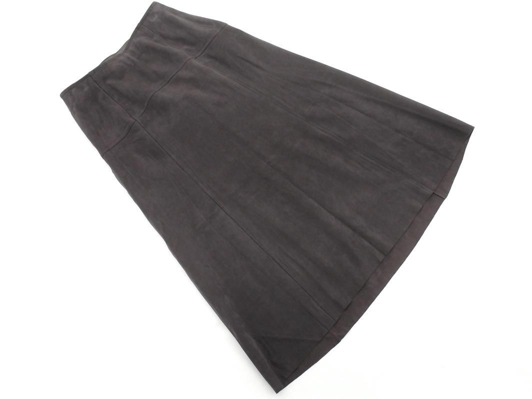 ROPE ロペ スウェード調(diào) マキシ スカート size38/茶 ◇■ ☆ eib7 レディース