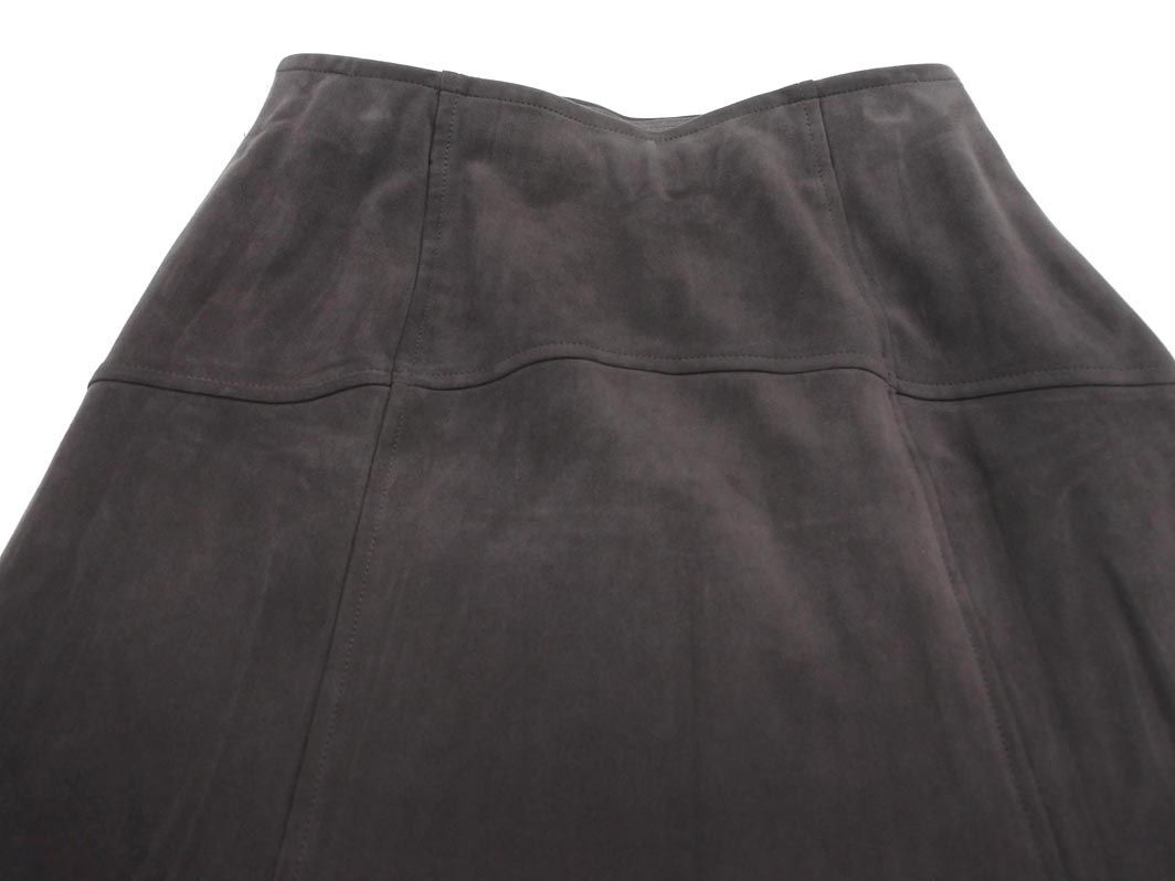 ROPE ロペ スウェード調(diào) マキシ スカート size38/茶 ◇■ ☆ eib7 レディース