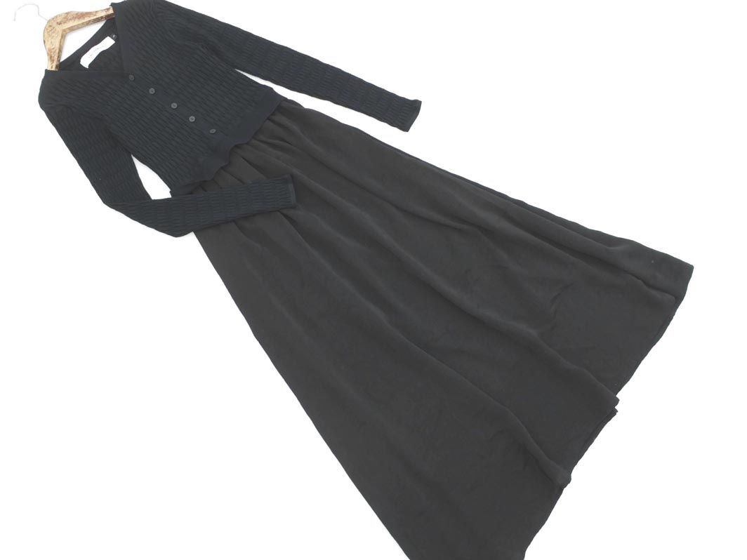 LAGUNAMOON ラグナムーン フェイクレイヤード ワンピース sizeS/黒 ◇■ ☆ eib6 レディース
