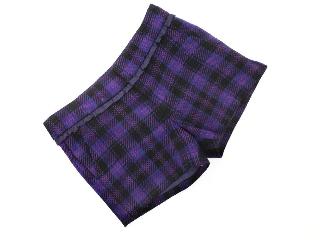 JILLSTUART ジルスチュアート チェック ショート パンツ sizeM/紫 ◇■ ☆ eic0 レディース