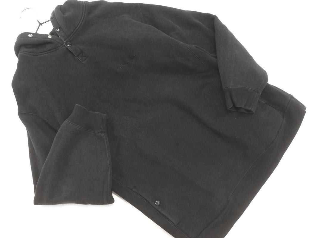 Champion チャンピオン REVERSE WEAVE 裏起毛 プルオーバー パーカー sizeXL/黒 ◇■ ☆ eic0 メンズ