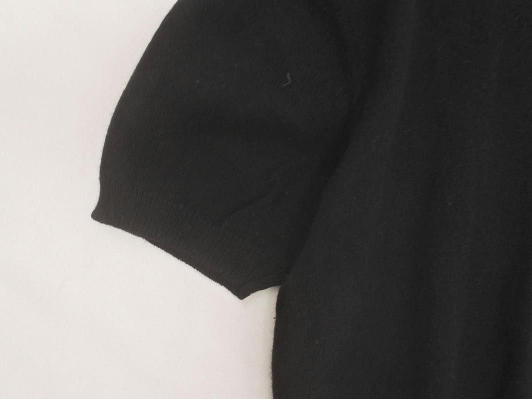 ネコポスOK MADEMOISELLE NONNON マドモアゼルノンノン アンゴラ混 ニット セーター 黒 ◇■ ☆ eic0 レディース