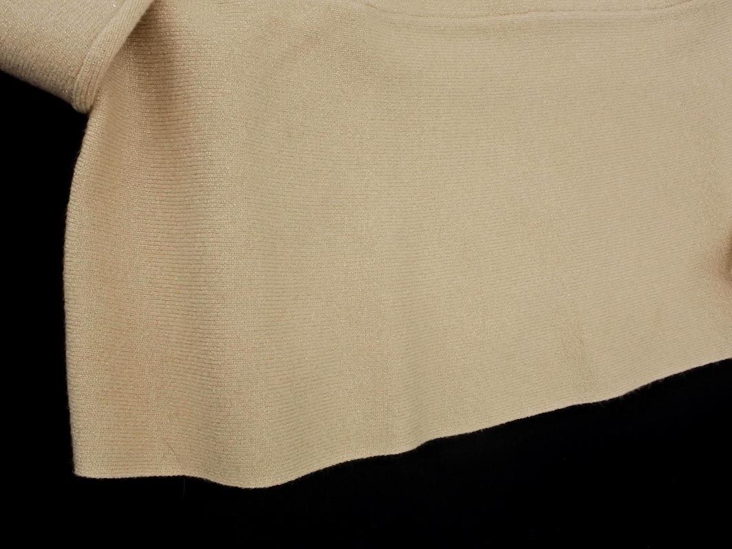 JUNKO SHIMADA ジュンコシマダ PART2 BY ラメ ペプラム ニット セーター sizeM/ゴールド ◇■ ☆ eic4 レディース