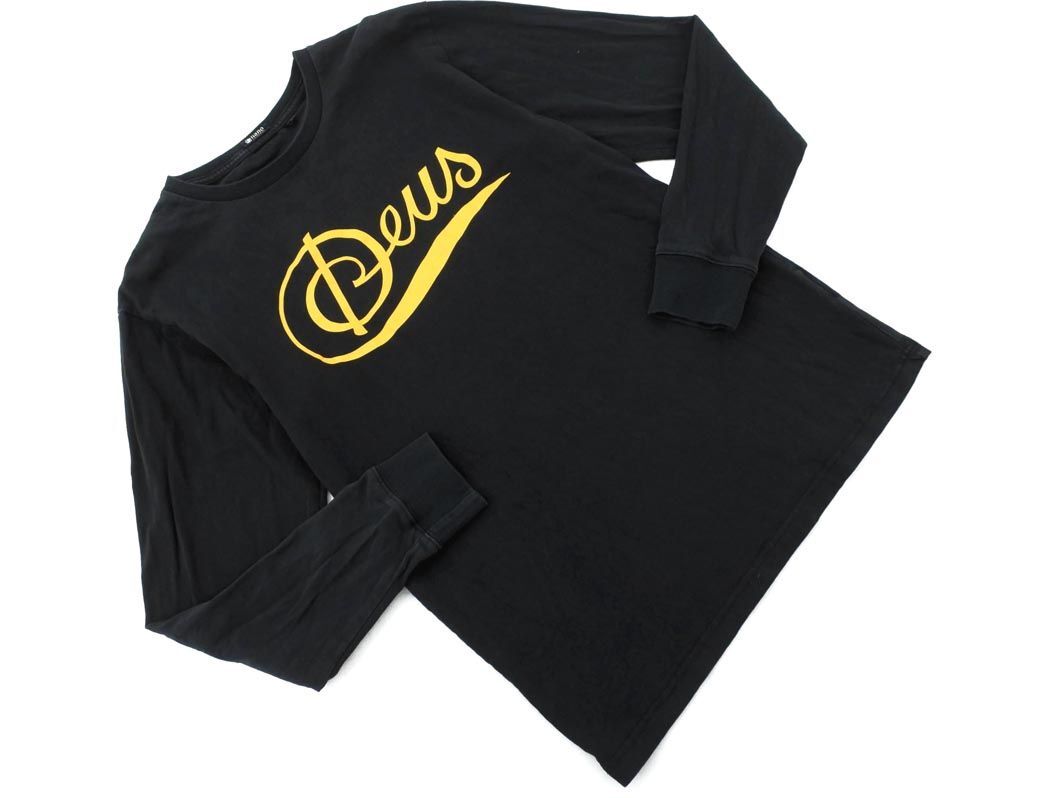 nano universe ナノユニバース DEUS プリント カットソー sizeS/黒 ◇■ ☆ eic3 メンズ