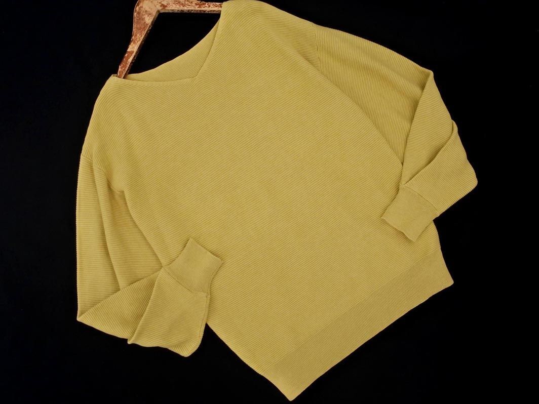 MOUSSY マウジー ボリュームスリーブ ニット セーター sizeF/黄 ◇■ ☆ eic6 レディース