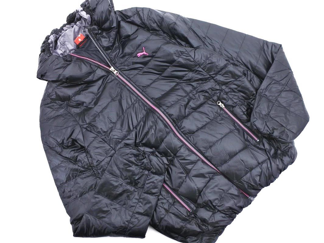 PUMA プーマ ダウン ジャケット sizeO/黒 ◆■ ☆ eic7 レディース