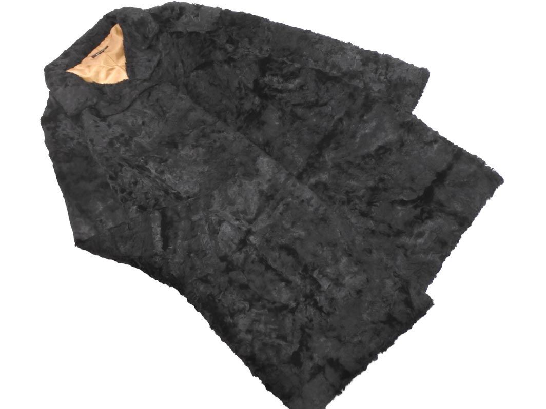 DoCLASSE ドゥクラッセ 大きいサイズ フェイクファー コート size15/黒 ◇■ ☆ eic6 レディース