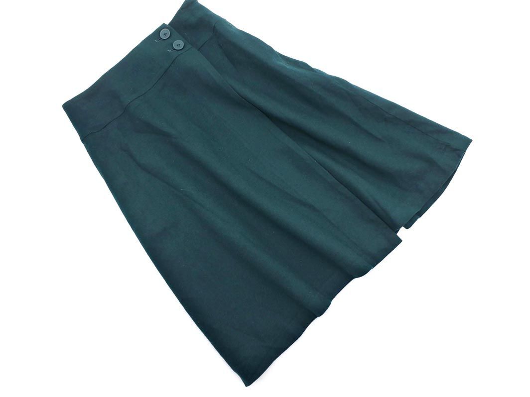 KUMIKYOKU 組曲 ウール混 ラップ調(diào) スカート sizeS3/緑 ◇■ ☆ eid0 レディース