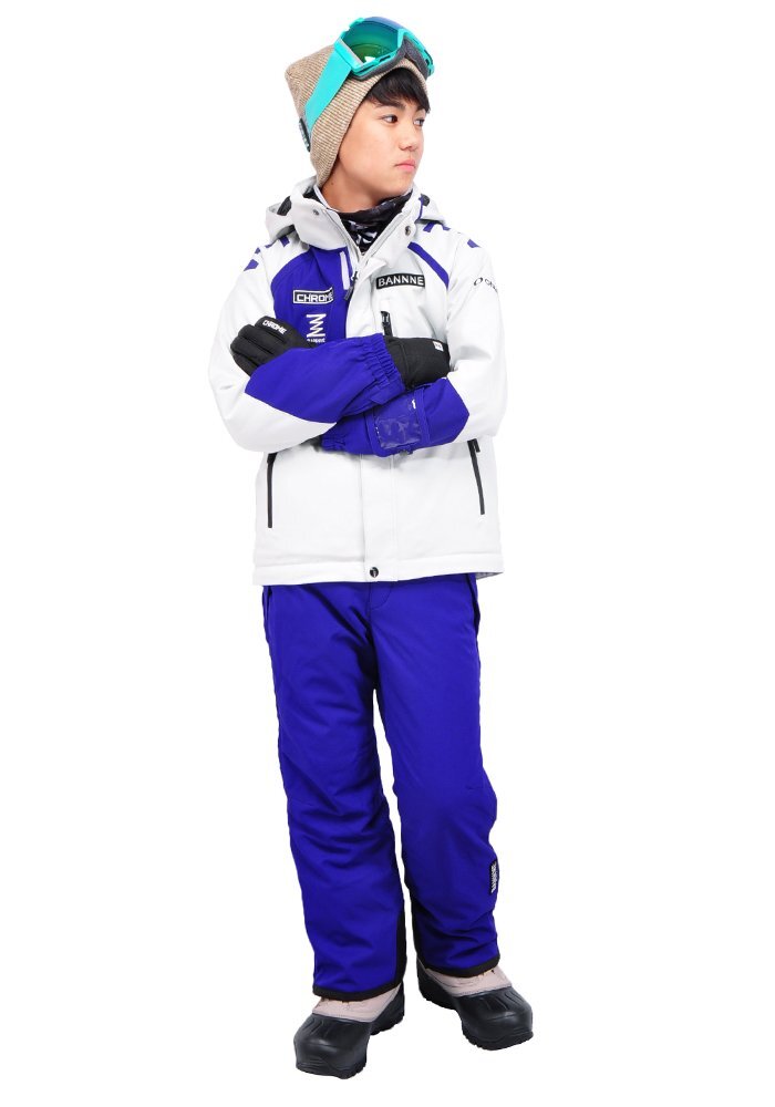 1105902-BANNNE/CHROME JUNIOR SIDEOPEN SKI SUIT ジュニア 1105902-BANNNE/CHROME JUNIOR SIDEOPEN SKI SUIT ジュニア
