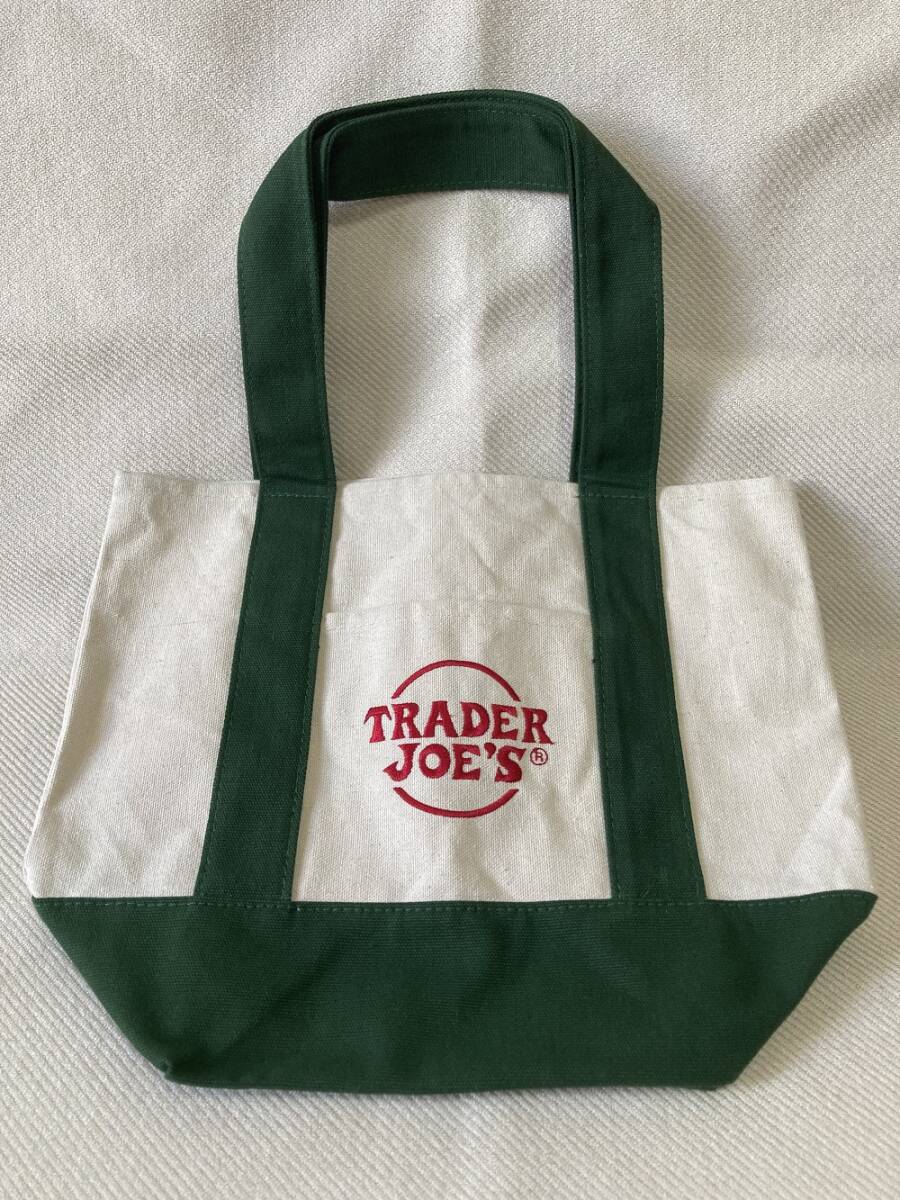 新品 タグ付き 日本未発売 トレジョ ミニトートバッグ グリーン 新品 タグ付き 日本未発売 トレジョ ミニトートバッグ グリーン