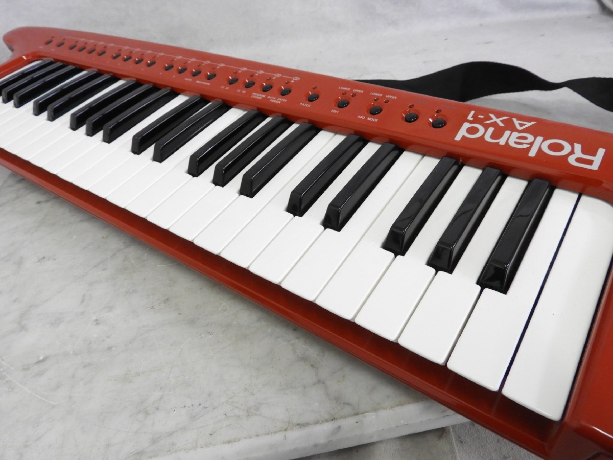 【りん】Roland ショルダーキーボード MIDIキーボード AX-1 ☆ Roland AX-1 ショルダーキーボード MIDIキーボード ☆現状品☆