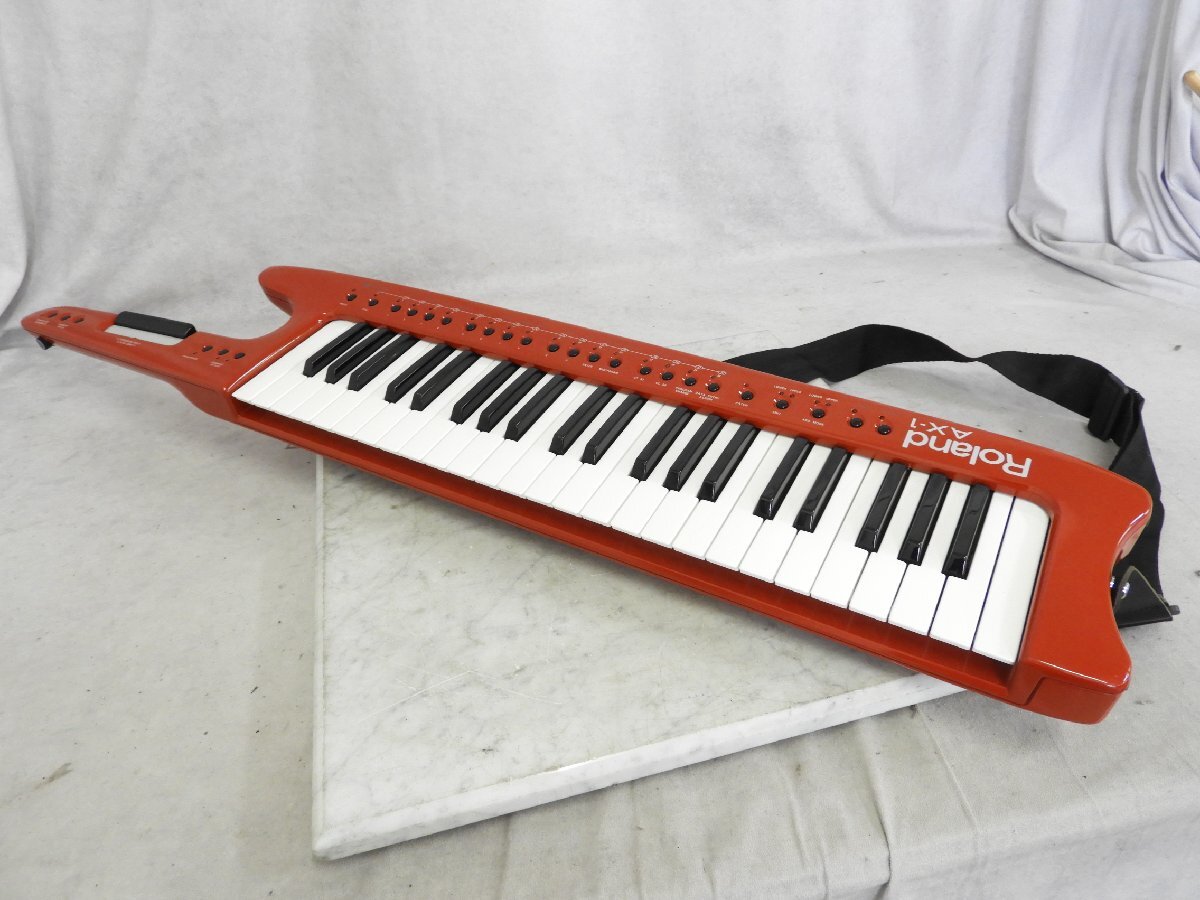 【りん】Roland ショルダーキーボード MIDIキーボード AX-1 ☆ Roland AX-1 ショルダーキーボード MIDIキーボード ☆現状品☆