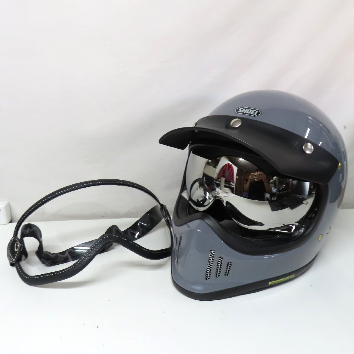 SHOEI ヘルメット EX-ZERO バサルトグレーLサイズゴーグル付き SHOEI ヘルメット EX-ZERO バサルトグレーLサイズゴーグル付き