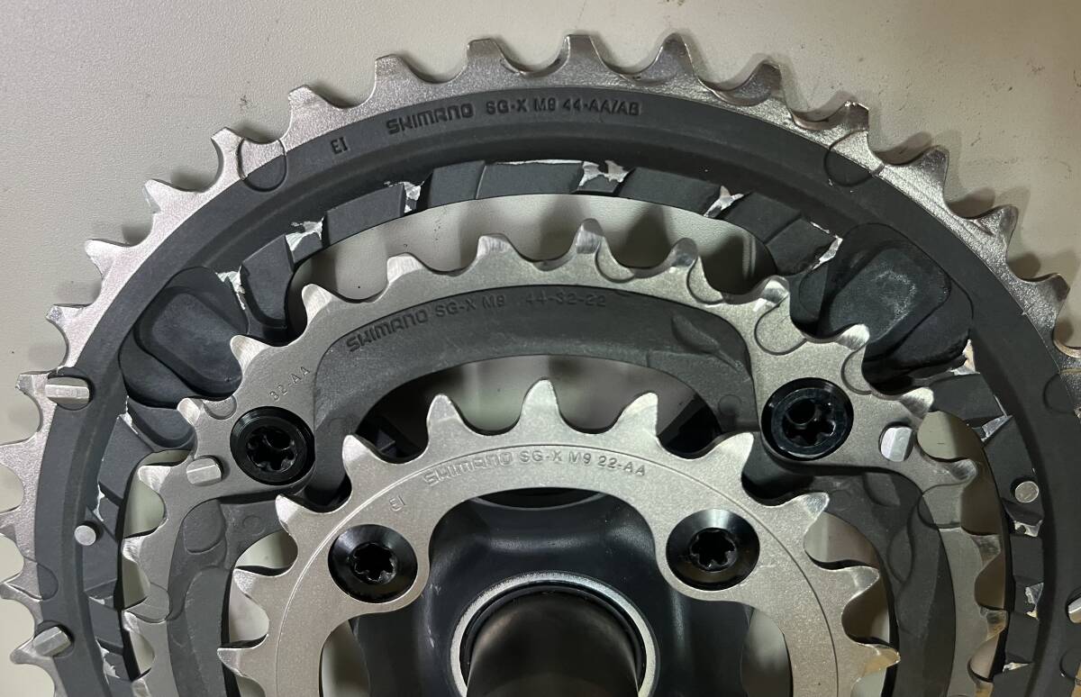 SHIMANO シマノ XTR FC-M970 クランクセット 44/32/22T 3×9s SHIMANO シマノ XTR FC-M970 クランクセット 44/32/22T 3×9s